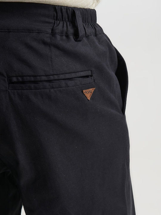 Pantalon În Linie Dreaptă Negru