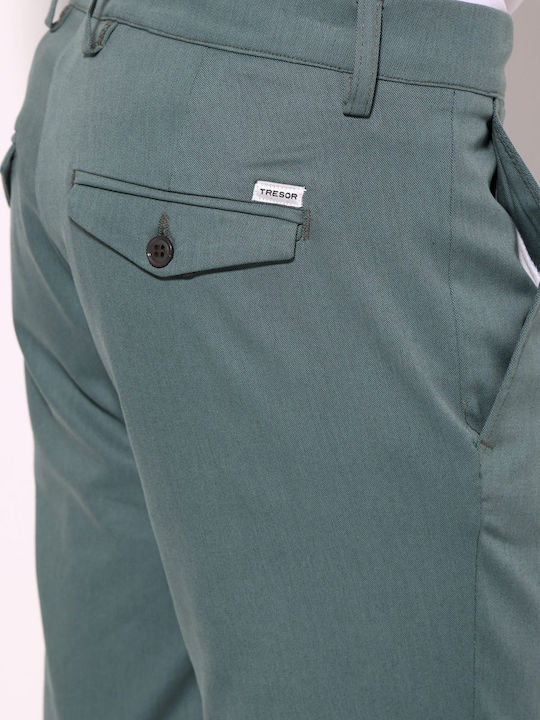 Men's Trousers Chinos Slim Fit Green