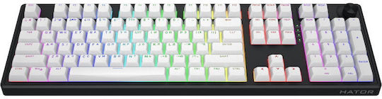 HATOR Skyfall 100 Ασύρματο Gaming Μηχανικό Πληκτρολόγιο με RGB φωτισμό (Αγγλικό US) HATOR Aurum Lemon Linear