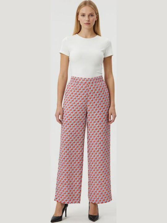 Pantaloni Dama Fusta Pantalon Roșu/Albastru