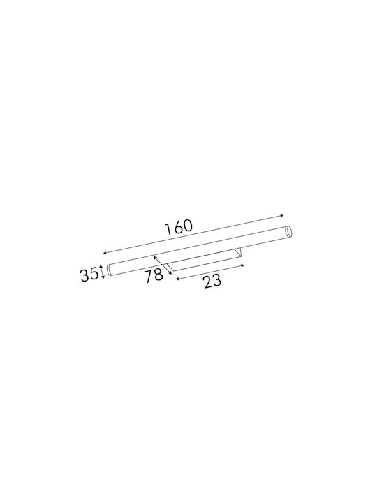 Aca Φωτιστικό Τοίχου LED 61x7.8x6εκ. Aca Φωτιστικό Τοίχου LED 61x7.8x6εκ.