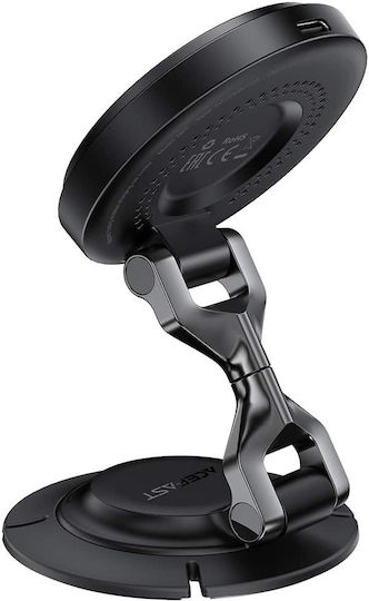 Acefast Car Mobile Mount with Magnet and Wireless Charging Black