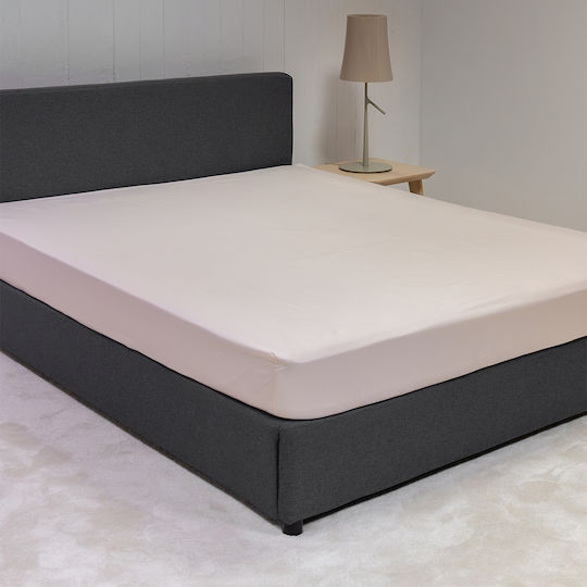 Naf Naf Set Unic Cearceafuri De Pat Supraînălțate Cu Hugger Din Cauciuc 160x200+35cm Bej Deschis (4 Buc)