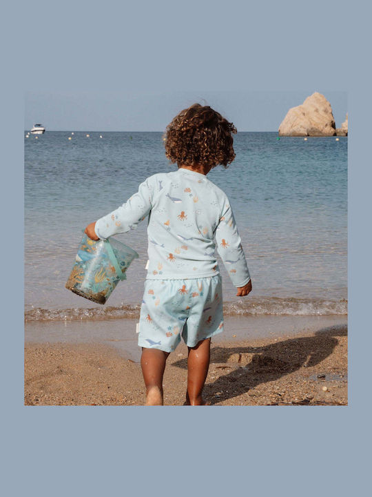 Little Dutch Kids Swimwear Rashguard With Long Sleeve Ocean Friends