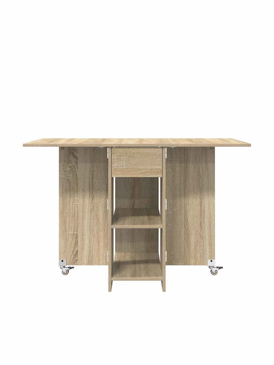 vidaXL Esszimmer- und Küchentisch Aus Holz Braun 115x70x75cm