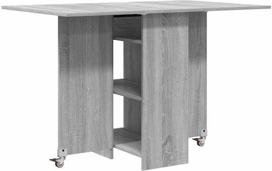 Masă de Dining din Lemn Gri 115x70x75 cm