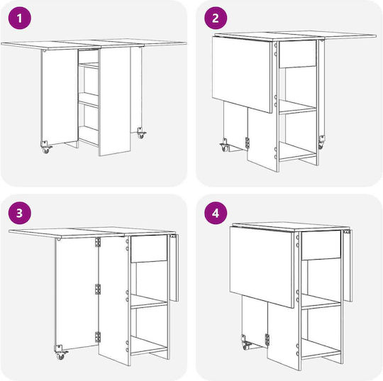 Masă de Dining din Lemn Gri 115x70x75 cm