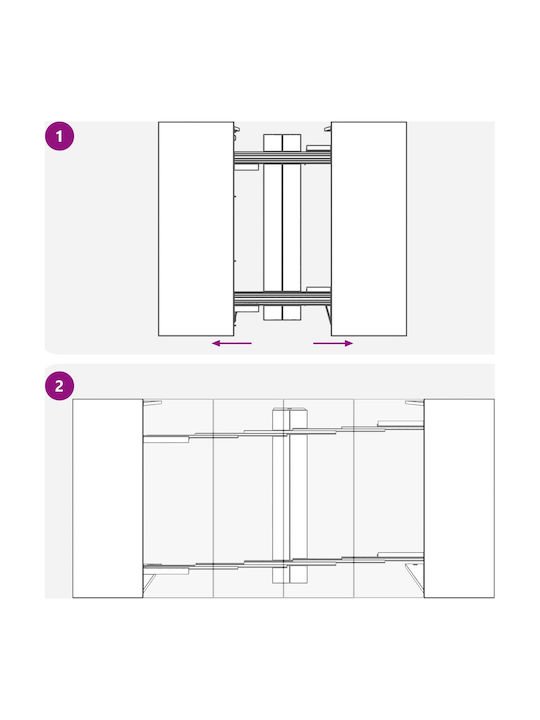Masa Extensibilă de Dining din Lemn Prelucrat 180(+60)x85x75 cm