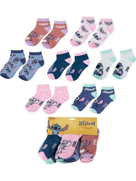 Disney Kids' Socks Stitch Multicolour 7 Pairs
