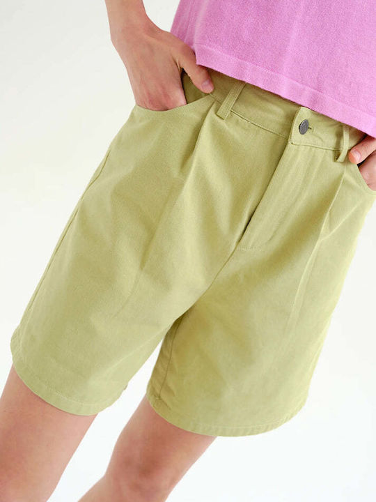 Women's High Waist Shorts Green