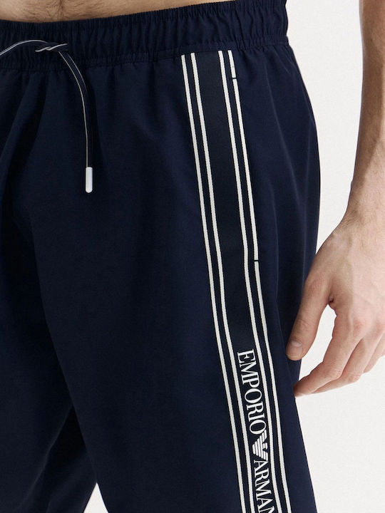Ανδρικό Μαγιό Σορτς Armani Blue με Ρίγες