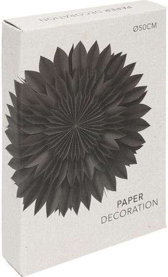Decorative Hanging Paper Star 3d 50cm Gray Gray Silver
