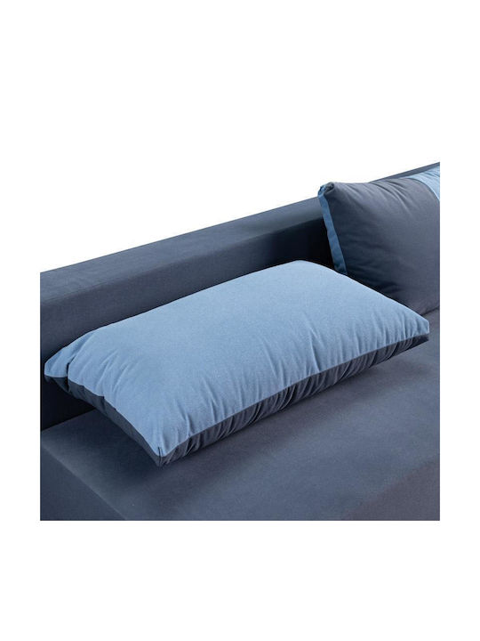 Mirello Doppelsitzer Sofa mit Stauraum Dunkelblau 198x95x78cm