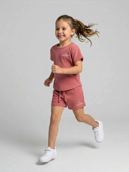 Kids Set with Shorts Summer 2 Pieces Pink
