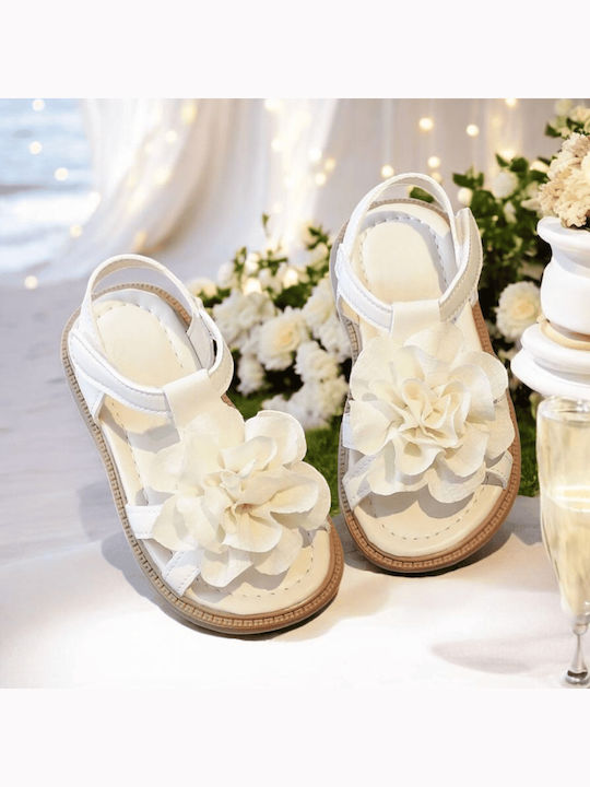 Kids' White Sandals
