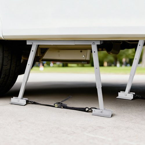 Rv Stabilizer Vevor Universal Bumper Stabilizer Rv Trailers Caravans Fifth Wheel Compact Foldable Design Easy Storage Adjustable Height 304.8 Mm To 711.2 Mm Reduces Rv Sway 2 Pieces