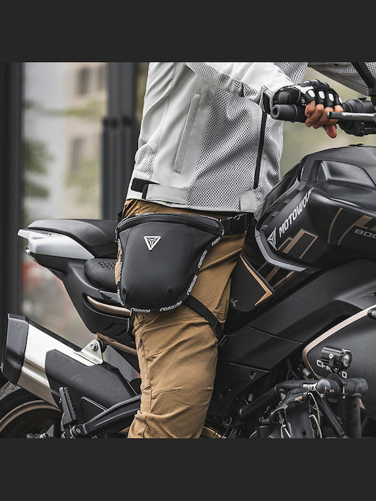Τσαντάκι Μηρού Αναβάτη Μοτοσυκλέτας 1.7lt Motowolf Mb6 Μαύρο