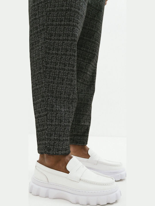 Loafers Din Piele Mocasini Bărbați Alb