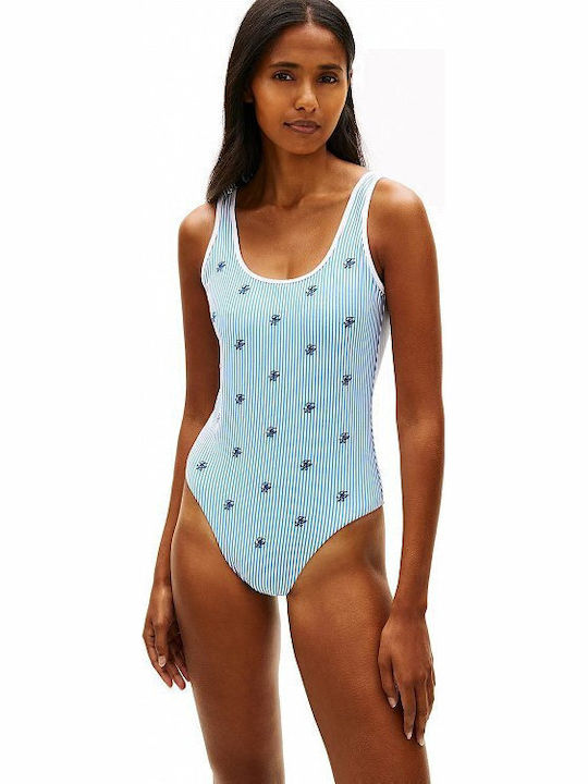 Costum de Baie Întreg Albastru