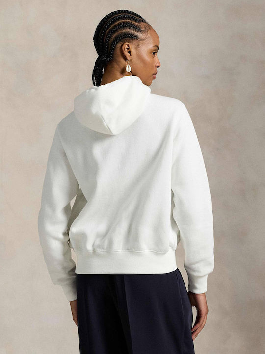 Damen Sweatshirt Kapuzenjacke Weiß