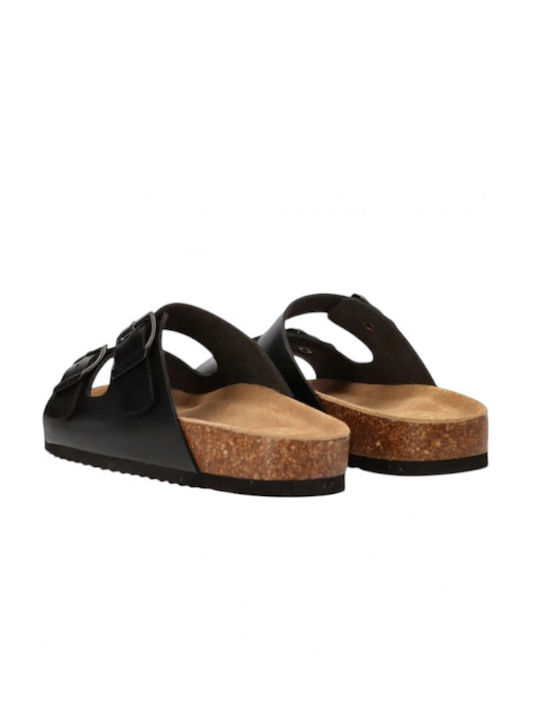 Damen Flache Sandalen Schwarz