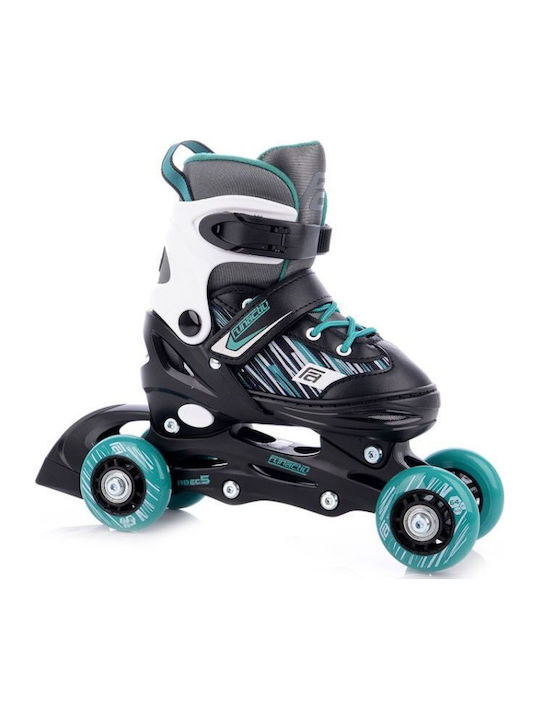 Funactiv Trilo 4in1 Inline Αυξομειούμενα Rollers Γκρι Παιδικά