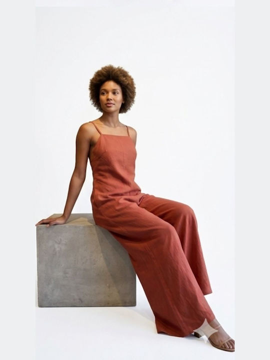 Women's Burgundy Jumpsuit