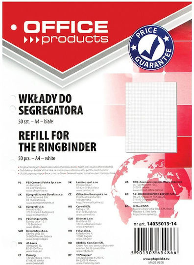 Office Products Caiet Matematică A4 50 Foi De Hârtie
