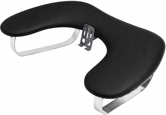U Shape Manicure Support Cushion Metal Support Base & Mobile Stand Black