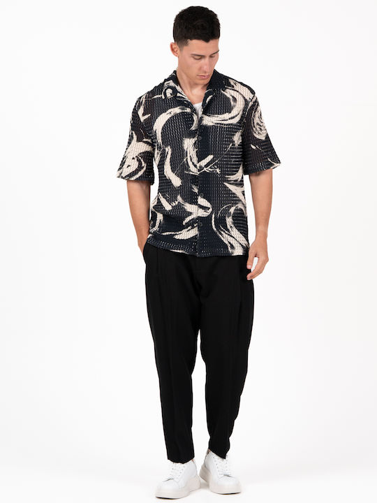 Short Sleeve Shirt in Narrow Fit Black