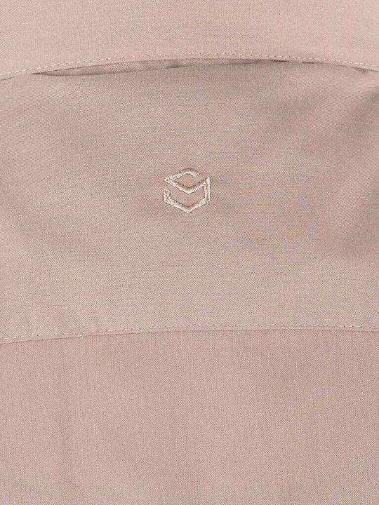 Long Sleeve Shirt Regular Fit Beige