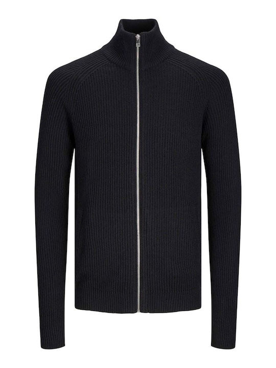Cardigan Bărbătesc Tricotat Negru