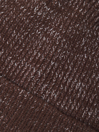 Beanie Men's Knitted Beanie in Brown Colour