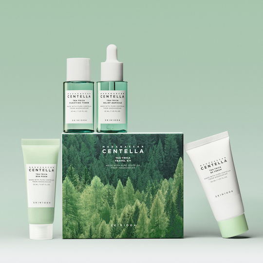 Skin1004 Madagascar Centella Hautpflege-Set für Akne 4 Stück
