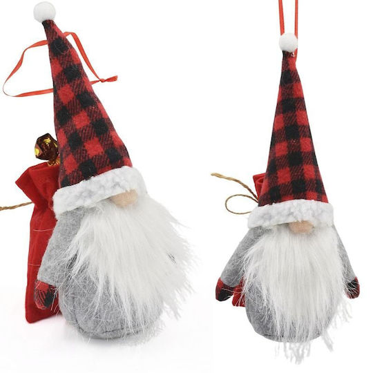 Decorative Black Plastic Christmas Santa 20x14x10cm