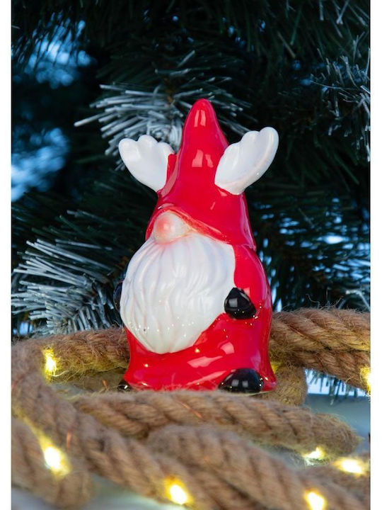 Dekorative Weihnachtsmann Roter Keramik 11,5x7,5x6cm