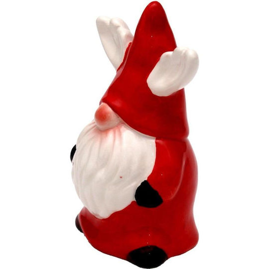 Dekorative Weihnachtsmann Roter Keramik 11,5x7,5x6cm
