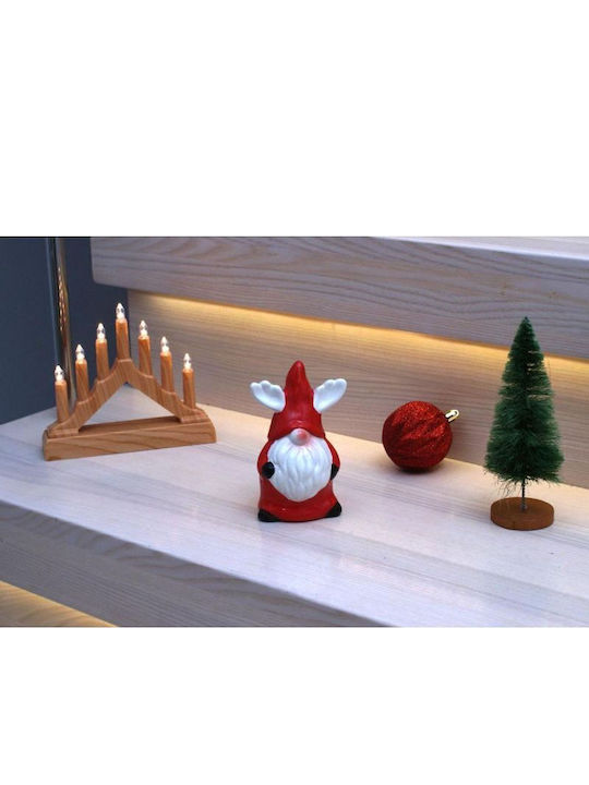 Dekorative Weihnachtsmann Roter Keramik 11,5x7,5x6cm