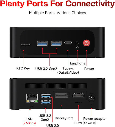 Beelink SER5 Pro Mini PC (Ryzen 5 5625U/16GB DDR4/500GB SSD/W11 Pro)