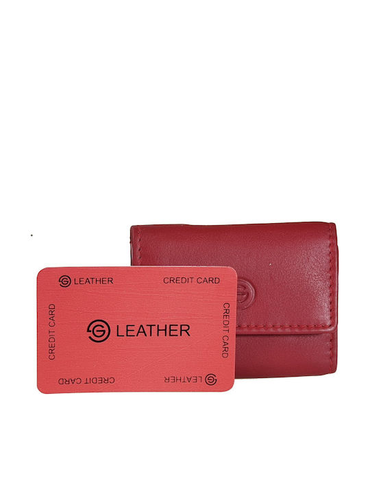 Кожен Мъжки Портфейл Пътнически с RFID Червен