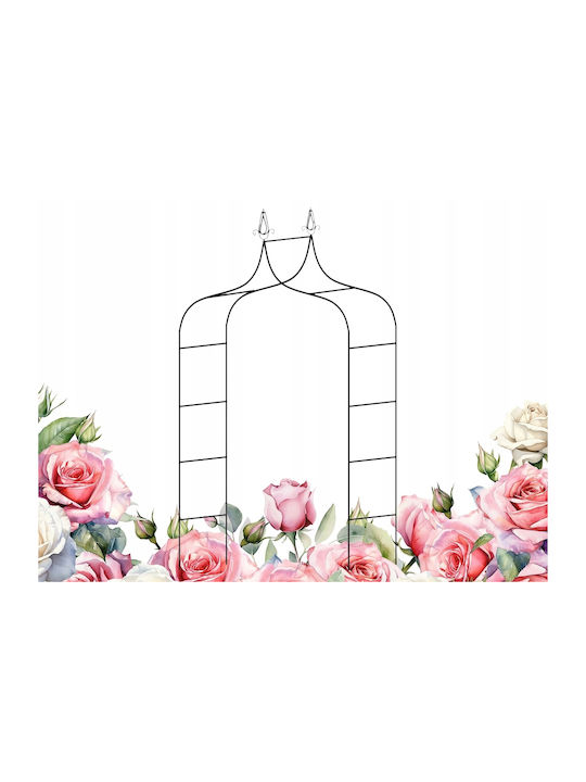 Garden Arch from Metal in Bronze Colour 135x38x245cm