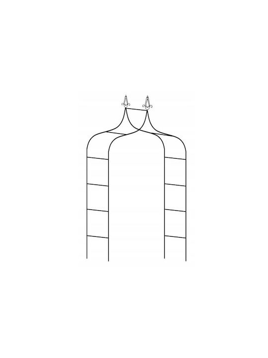 Garden Arch from Metal in Bronze Colour 135x38x245cm