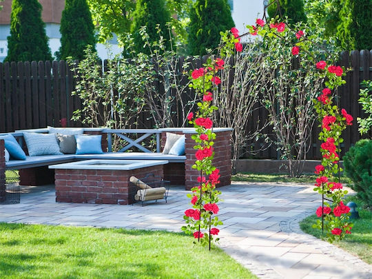 Garden Arch from Metal in Bronze Colour 135x38x245cm