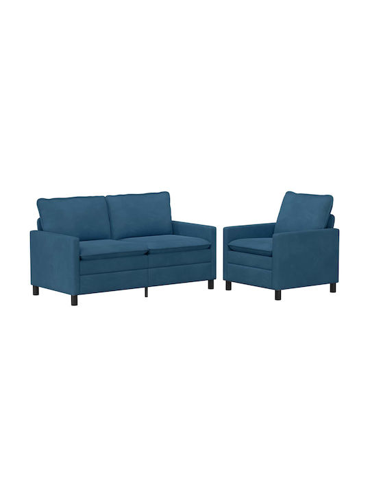 vidaXL Wohnzimmermöbel-Set 2-Sitzer & Sessel