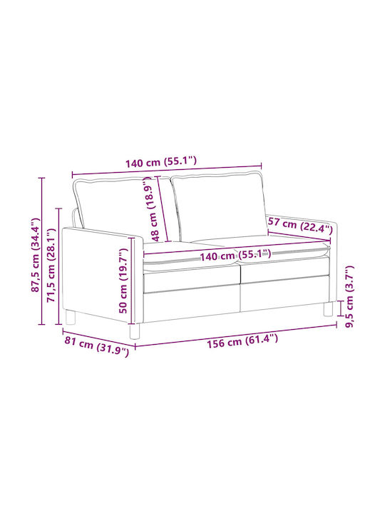 Living Room Furniture Set 2-Seater & Armchair