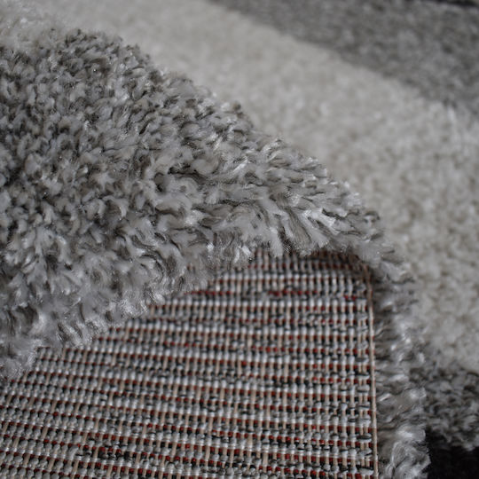Shaggy Noelia Rug Rectangular Cream-Grey 120x170cm