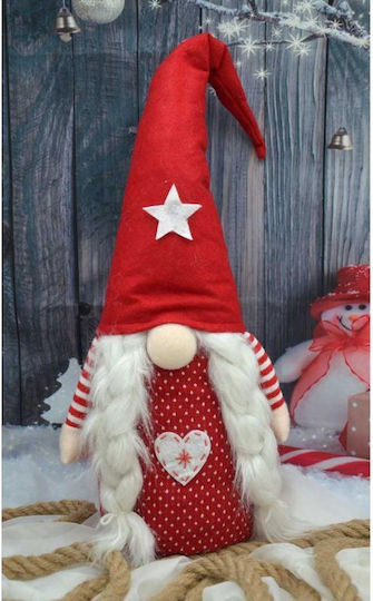 Saska Garden Christmas Plastic Figure Beige Dwarf Height 65cm