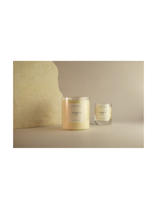 Santal Herbal Aromatic Candle With Lid 790gr Cosy Olphactory
