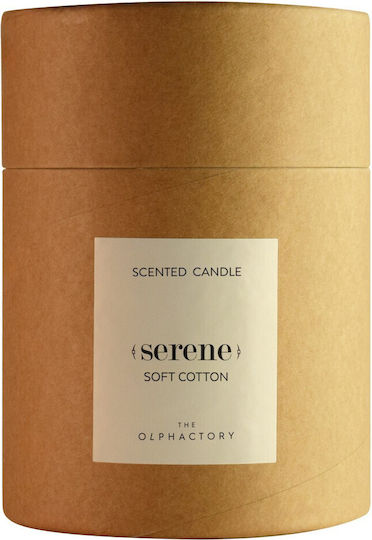 Soft Cotton Φυτικό Αρωματικό Κερί Καπάκι 790gr Serene Olphactory
