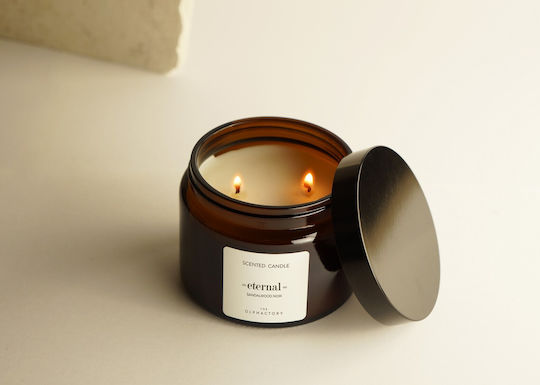 Sandalwood Noir Φυτικό Αρωματικό Κερί Καπάκι 360gr Eternal Olphactory